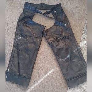 Black Leather Chaps